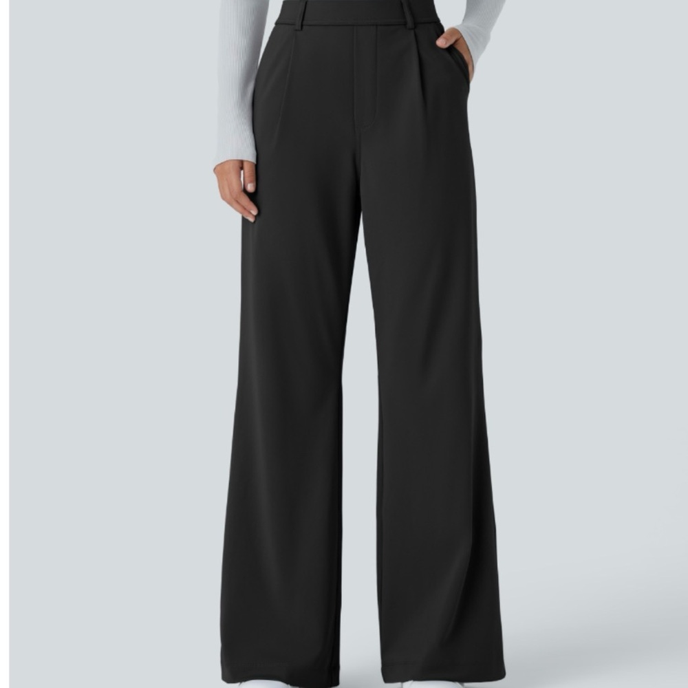 HALARA Black Flare-Leg Women's Pants